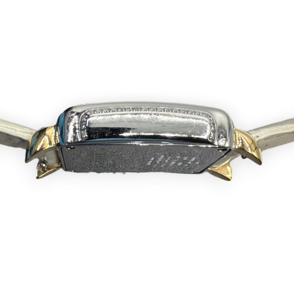 Rare MICHELE Deco Madison Mid Carousel Two-Tone Rainbow Topaz Diamond Watch - Picture 8 of 15